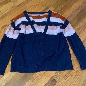 striped cardigan